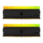 Memorie RAM, GoodRam, DDR4, 16GB, 3600MHz, CL16 DIMM, Seria RGB IRDM (kit de 2), Negru
