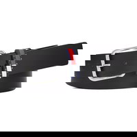 Tommy Jeans curea de piele bărbați, culoarea maro, AM0AM12337, Tommy Jeans