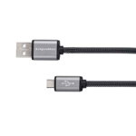 Cablu USB - Micro USB 1.8 m Kruger&Matz, gri, KM0331, Kruger&Matz
