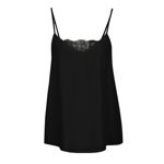 Top negru ONLY Nova cu insertie din dantela