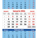 Calendar 2024, triptic 12 file, Litera