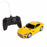 MASINA CU TELECOMANDA MERCEDES AMG GT GALBEN CU SCARA 1 LA 24, Rastar 1:24