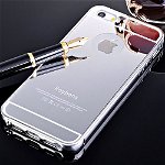 Husa Apple iPhone 5/5S/SE, MyStyle Elegance Luxury tip oglinda, Silver