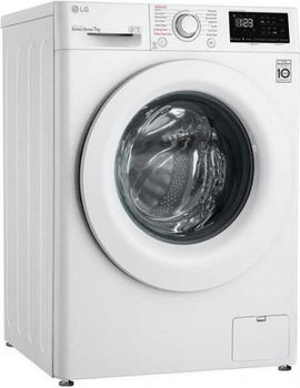 Masina de spalat rufe slim LG F2WV3S7S3E, 1200 RPM, 7 kg, Clasa D (Alb)