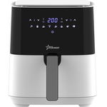 Friteuza digitala cu aer cald XL STARCREST SFR-5252WH, 1450 W, 5 Litri, Termostat 80 - 200 °C, 8 programe predefinite, Alb