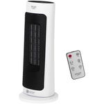 Aeroterma AD 7738 Tower Fan Ceramic  LED 2 Trepte Putere 1400W-2000W Alb/Negru, Adler