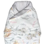 Sistem de infasare baby swaddle nature bamboo by amy din bambus, safari