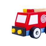 Masina de pompieri din lemn tooky toy, Tooky Toy