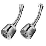 Set 2 Racorduri Universale SILVER Flexibile cu Cap de Dus Robinet AM, GAVE