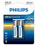 Baterii Philips Ultra Alkaline LR6E2B/10, AA, 2 buc, Philips