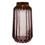 Vaza Gracie, Gift Decor, Ø13 x 23.5 cm, sticla, auriu/roz, Gift Decor