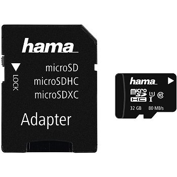 Card microSDHC 32GB, Hama