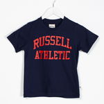 Tricou Russell Athletic din bumbac cu imprimeu pentru baieti 22YEL01160, Russell Athletic