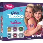 Set tatuaje temporare cu sclipici Funshine, Tytoo