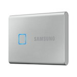 SSD Extern Samsung T7 Touch portabil, 1TB, Silver, USB 3.1, Samsung
