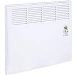 Convector de perete sau pardoseala iVigo EPK 500 W White,Digital, control electronic, Termostat de siguranta, termostat reglabil, IP 24, pentru 6 mp, ERP 2018