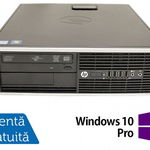 Calculator Sistem PC Refurbished HP 8200 Elite SFF, Intel Core i7-2600 3.40GHz, 8GB DDR3, 500GB SATA, DVD-RW + Windows 10 Pro (Negru)