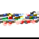 Jucarie de lemn Trenulet de stivuit, +2 ani, Melissa&Doug