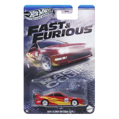Set 5 Mașinuțe, Hot Wheels, Fast & Furious, Caroserie Metalică, Multicolor, 10x7.5x3cm, Vârsta 3+