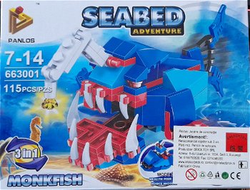 Seabed Adventure Monkfish. Set lego creaturi subacvatice, 