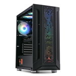 PC Gaming ZMEU Fulger Plus, AMD Ryzen 5 5600 3.5GHz, 16GB DDR4, 500GB SSD, RTX 3060 12GB GDDR6, Iluminare RGB, 