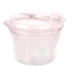 Recipient cu 3 compartimente KikkaBoo pentru lapte praf sau gustari Dispenser Light Pink 240 ml, KikkaBoo