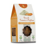 Biscuiti vegani cu turmeric si psyllium (fara zahar) Ambrozia - 150 g, Ambrozia