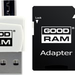 Card de Memorie MicroSD GoodRam 32 GB, Clasa 10, Cititor Card (MicroUSB), Adaptor SD, GoodRam
