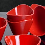 Set boluri ceramice Tigela Red Snack Bowl 11 Cm 6 Pieces, Roșu, 11x7.1x7.1 cm, Keramika