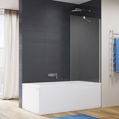 Paravan de cada SanSwiss Easy crom 80x150 cm sticla securizata 6 mm, SanSwiss