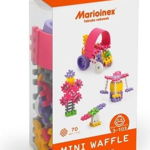 Set de constructie pentru copii Marioinex Mini Waffle, 70 piese, +3 ani, Multicolor, Marioinex