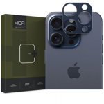 Folie de protectie Camera spate HOFI ALUCAM PRO+ pentru Apple iPhone 15 Pro Max / 15 Pro, Sticla Securizata, Full Glue, Bleumarin, Hofi