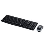 Kit Tastatura si Mouse Wireless MK270 Logitech, USB, Negru, Logitech