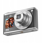 Camera digitala XREC C23, 60MP, 4K, 10x ZOOM, Negru, Xrec