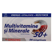 Multivitamine si Minerale cu Ginseng 50+, 56 comprimate, Zdrovit, Zdrovit Multivitamine si Minerale cu Ginseng 50+, 56 comprimate, Zdrovit, Zdrovit