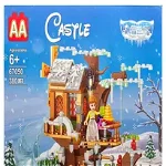 Set de constructie Castle Frozen, Frumoasa si Bestia, 380 piese tip lego, OEM