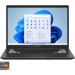 Laptop ultraportabil ASUS Vivobook Pro 14X OLED cu procesor AMD Ryzen™ 7 5800H, 14", 2.8K, 16GB, 1TB SSD, NVIDIA® GeForce® RTX™ 3050 Ti, Windows 11 Pro, Earl Grey