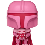 Figurina Funko Pop Star Wars Valentines S2 The Mandalorian With Grogu 9cm