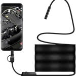 Endoscop Camera Android 10 Metri Waterproof Universala Slim pentru Inspectie Auto Conectare MicroUsb, GAVE