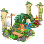Set de constructie Pokemon Mega Construx - Ruinele junglei, 464 piese