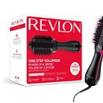 Perie electrica fixa REVLON One-Step Hair Dryer & Volumizer RVDR5222E2 pentru par mediu si lung (Negru), Revlon