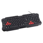 Tastatura De Gaming Ranger Esperanza Xyl09 Cu Lungime Cablu 1.5 M, Conector Usb 2.0, Functioneaza Cu Sistemele Windows Xp / Vista / Windows 7 / Windows 8 / Windows 10, Negru/rosu, ESPERANZA