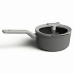 Cratita cu capac saucepan BergHOFF, Leo Shadow, Ø18 cm, 2 L, aluminiu, invelis antiaderent, gri, BergHOFF