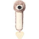 BabyOno Squeaky Toy with Teether jucărie fluierătoare pentru dentiție Otter Maggie 1 buc, BabyOno