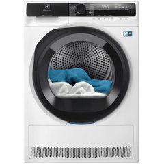 Electrolux Uscator de rufe Electrolux Ecoline EW8D595MCE, Pompa de caldura, 9 kg, 18 programe, Clasa C, Wi-Fi, Motor Inverter, Display LED, SteamCare, Sensicare, 3DSense, Usa reversibila, Iluminare interioara tambur, Alb, Electrolux