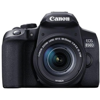 Camera foto Canon DSLR EOS 850D + EF-S 18-55 1:4-5.6