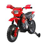 Moto Cross Electric pentru Copii cu Role din PP și fier, 102×53×66cm Roșu HOMCOM | Aosom RO, HOMCOM