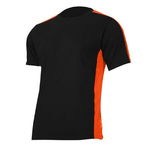 Tricou negru portocaliu bumbac barbati, marime L, KlaussTech