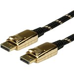 Cablu Displayport GOLD v1.2 T-T 3m, Roline 11.04.5646