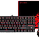 Kit Tastatura + Mouse + Mouse pad Redragon Gaming Essentials 3 in 1 Black / Red
